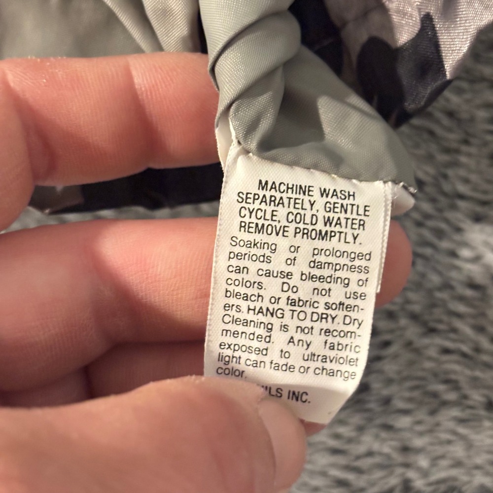 Vtg Nils Ski Jacket‎ Oversized 12 Floral Anorak Pullover Hooded Gorpcore 20478 - Picture 10 of 15
